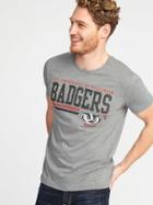 Old Navy Mens College Team Graphic Tee For Men Wisconsin Size M