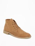 Old Navy Sueded Lace Up Chukkas For Men - Dark Brown