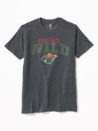 Old Navy Mens Nhl Team Crew-neck Tee For Men Minnesota Wild Size Xl
