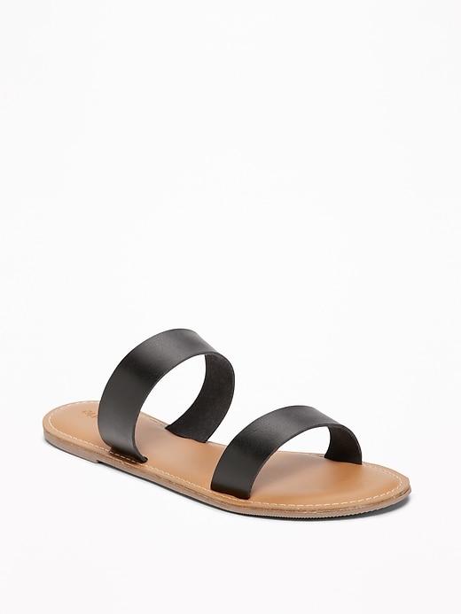 Old Navy Womens Double-strap Sandals For Women Blackjack Size 10