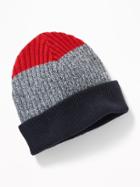 Old Navy Mens Roll-cuffed Beanie For Men Charcoal Heather Size One Size