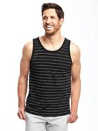 Old Navy Textured Stripe Tank For Men - Blackjack