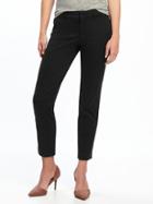 Old Navy Womens Mid-rise Pixie Ankle Chinos For Women Black Size 2