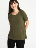 Old Navy Womens Soft-spun Luxe Swing Tee For Women Hunter Pines Size S