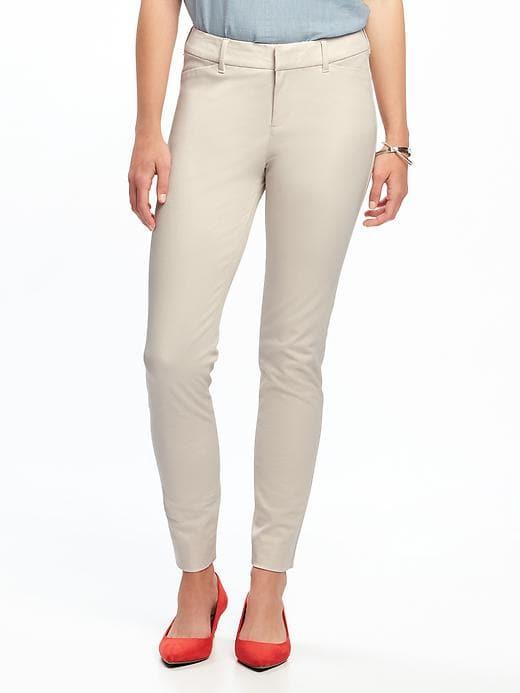 Old Navy Womens Mid-rise Pixie Full-length Pants For Women Palomino Size 0