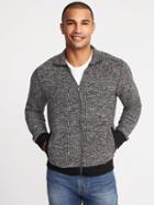 Old Navy Mens Mock-neck Full-zip Sweater For Men Blackjack Size Xxl