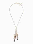 Old Navy Marbled Tortoiseshell Pendant Necklace For Women - Marble