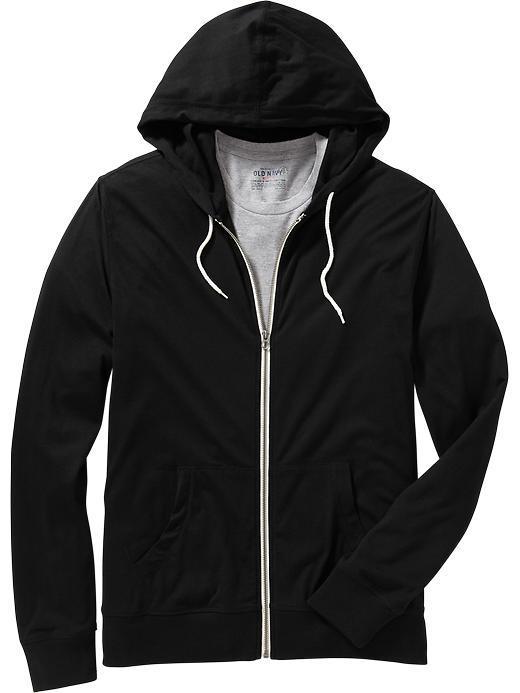 Old Navy Mens Lightweight Zip Front Hoodies - Black Jack 3
