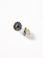 Old Navy  Crystal-stone Stud Earrings For Women Gold Size One Size
