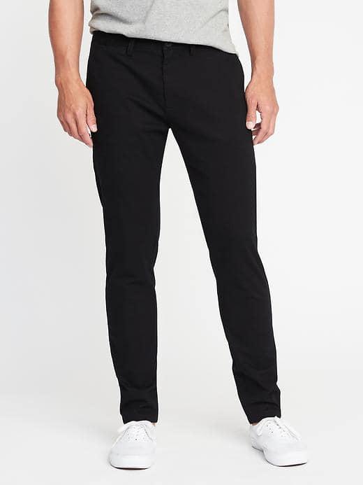 Old Navy Slim Ultimate Built In Flex Tapered Leg Khakis - Black