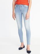 Old Navy Womens Mid-rise Super-skinny Ankle Jeans For Women Light Pachuca Size 18