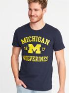 Old Navy Mens College-team Graphic Tee For Men University Of Michigan Size L