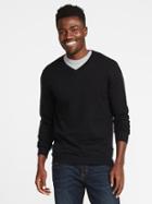 Old Navy Mens V-neck Sweater For Men Black Size S