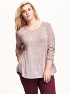 Old Navy Tulip Back Plus Size Sweater Size 1x Plus - Icelandic Mineral