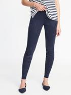 Old Navy Womens Stevie Sueded Ponte-knit Pants For Women Navy Blue Size Xs