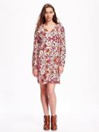 Old Navy V Neck Shift Dress For Women - White