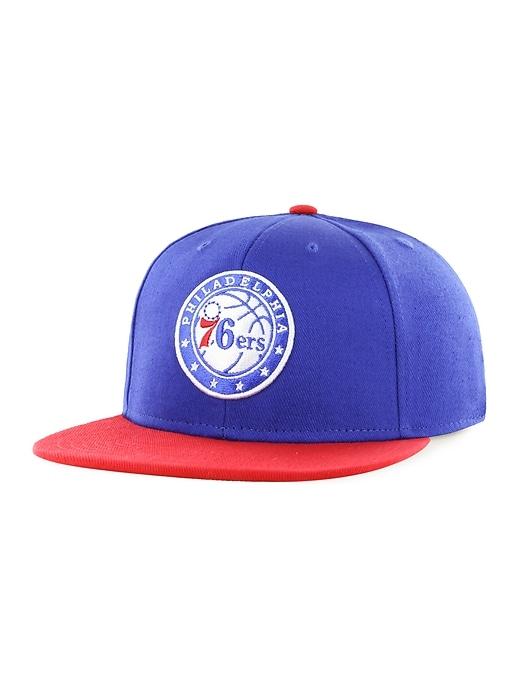 Old Navy Mens Nba Team-graphic Flat-brim Cap For Adults Philadelphia 76ers Size One Size