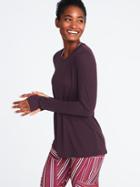 Old Navy Womens Crew-neck Performance Tee For Women Bust A Mauve Size Xs