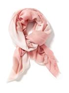 Old Navy Printed Oversized Scarf For Women - White/pink Stripe