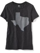 Old Navy Relaxed Graphic Tee For Women - Black Jack Hthr