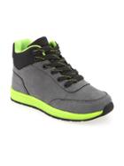 Old Navy Sueded Neon Trim Sneakers - Grey
