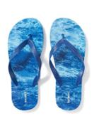 Old Navy Patterned Flip Flops For Men - Wave
