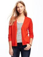 Old Navy Button Front Cardi For Women - Hot Tamale