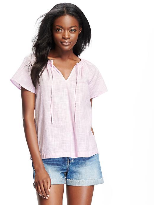Old Navy Boho Flutter Sleeve Blouse - Ashen Lilac