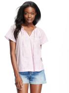 Old Navy Boho Flutter Sleeve Blouse - Ashen Lilac