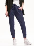 Old Navy Womens French Terry Joggers Size M Tall - Navy Heather