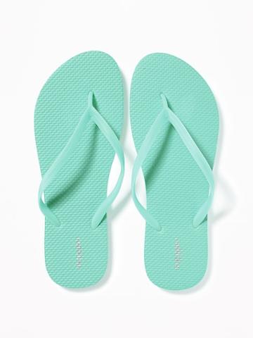 Old Navy Womens Classic Flip-flops For Women Tropical Vacation Size 10