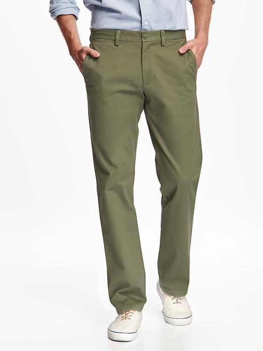 Old Navy Ultimate Straight Fit Khakis For Men - Olive Through This