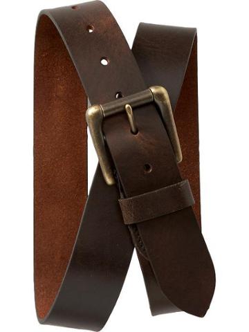 Old Navy Old Navy Mens Brown Leather Belts - Brown