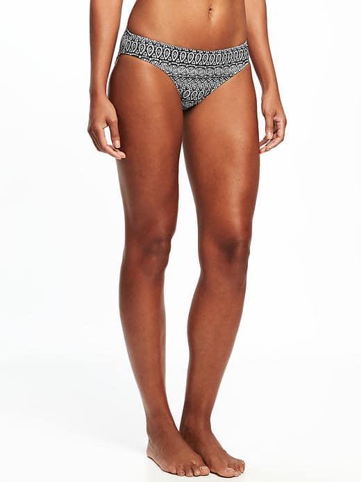 Old Navy Bikini Bottoms For Women - Black Geo