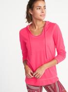 Old Navy Womens Relaxed Lightweight Performance Hoodie For Women Cosmic Rouge Size Xl