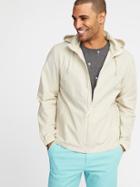 Old Navy Mens Water-resistant Nylon-blend Hooded Jacket For Men Canvas Size Xl