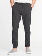 Old Navy Mens Built-in Flex Twill Joggers For Men Gray Charles Size L