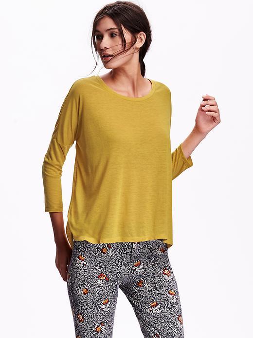 Old Navy Oversized Jersey Top Size L Tall - Pressed Olive