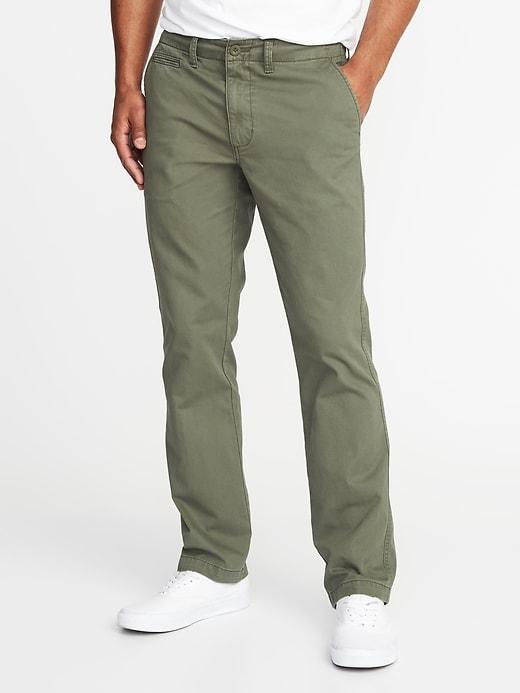 Old Navy Mens Straight Broken-in Khakis For Men Grazing Grasses Size 32w