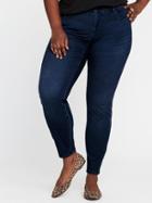 Old Navy Womens High-rise Smooth & Contour Plus-size Rockstar 24/7 Jeans Dark Wash Size 28