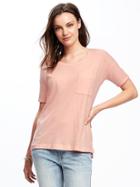 Old Navy Boyfriend Pocket Tee For Women - Just Peachy