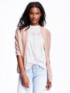Old Navy Slub Knit Open Front Sweater For Women - Blushin Up
