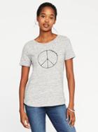 Old Navy Everywear Graphic Curved Hem Tee For Women - We Got This