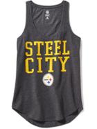 Old Navy Relaxed Nfl Scoop Neck Graphic Tank For Women - Steelers