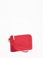 Old Navy Faux Leather Wristlet For Women - Royal Garnet