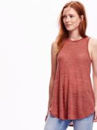 Old Navy Burnout High Neck Tank - Hot Peppa Flakes
