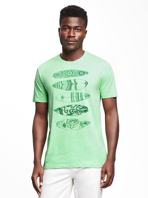 Old Navy Graphic Crew Neck Tee For Men - Beginners Luck