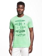 Old Navy Graphic Crew Neck Tee For Men - Beginners Luck