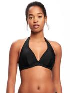 Old Navy Womens Underwire Halter Swim Top For Women Ebony Size S