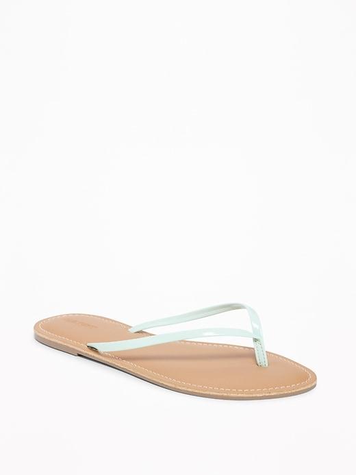 Old Navy Womens Faux-leather Capri Sandals For Women Mini Mint Size 8